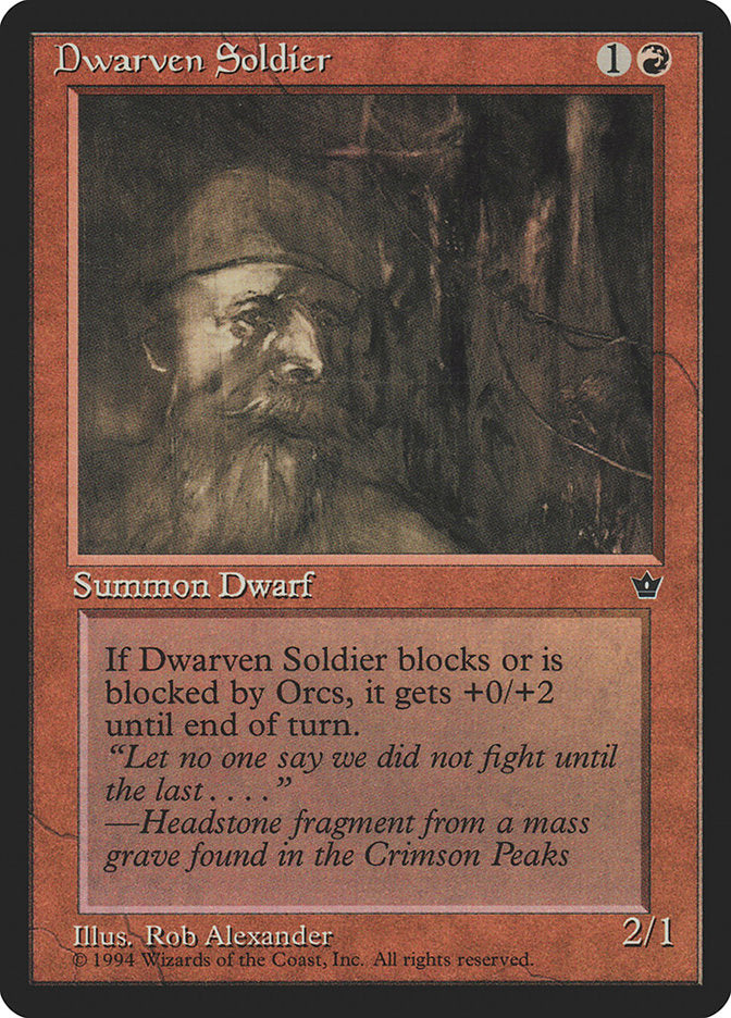 Dwarven Soldier  (Fallen Empires)  | Good Games Adelaide SA