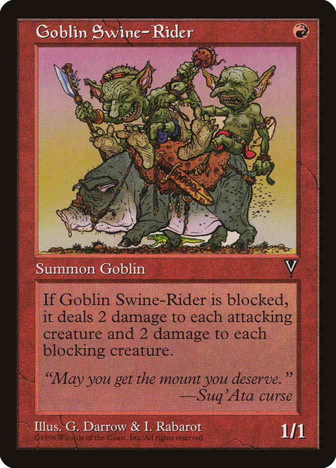 Goblin Swine-Rider  (Visions)  | Good Games Adelaide SA