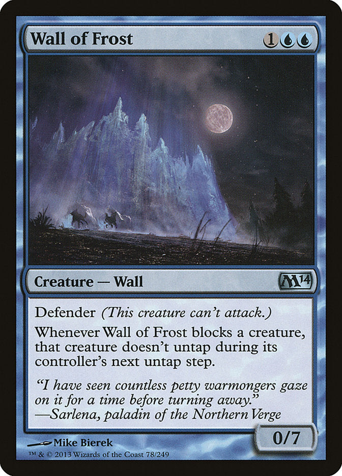 Wall of Frost 78 (Magic 2014 (M14))  - Foil | Good Games Adelaide SA