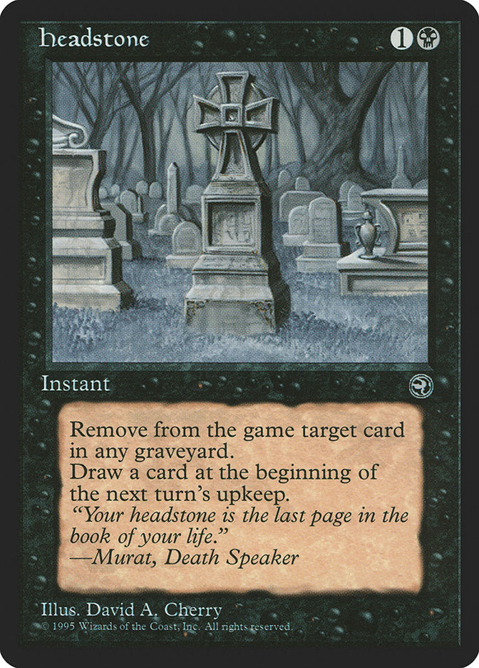 Headstone  (Homelands)  | Good Games Adelaide SA