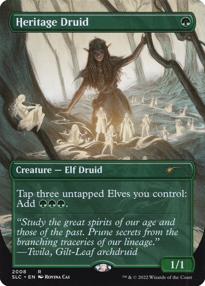 Heritage Druid 2008 (Secret Lair Countdown Kit)  - Borderless Foil | Good Games Adelaide SA