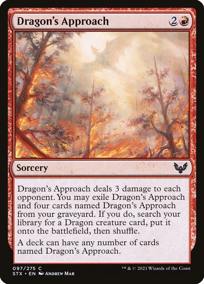 Dragon's Approach 97 (Strixhaven: School of Mages)  - Foil | Good Games Adelaide SA