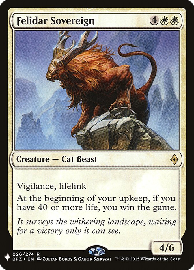 Felidar Sovereign 26 (The List Reprints)  | Good Games Adelaide SA
