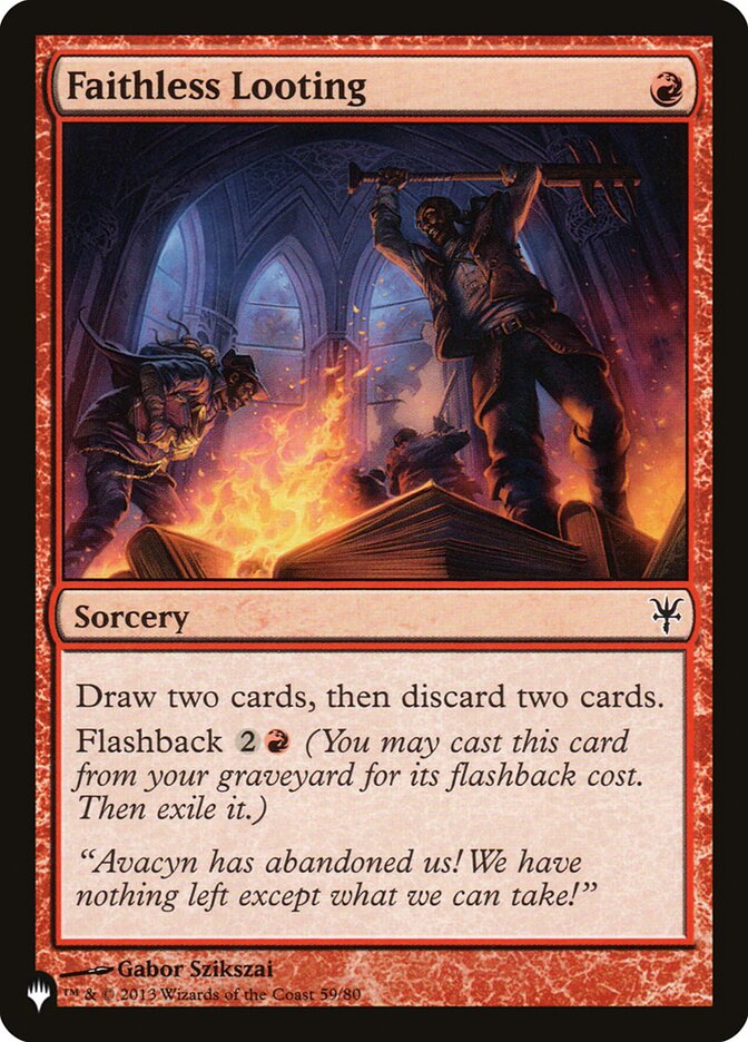 Faithless Looting 59/80 (The List Reprints)  | Good Games Adelaide SA
