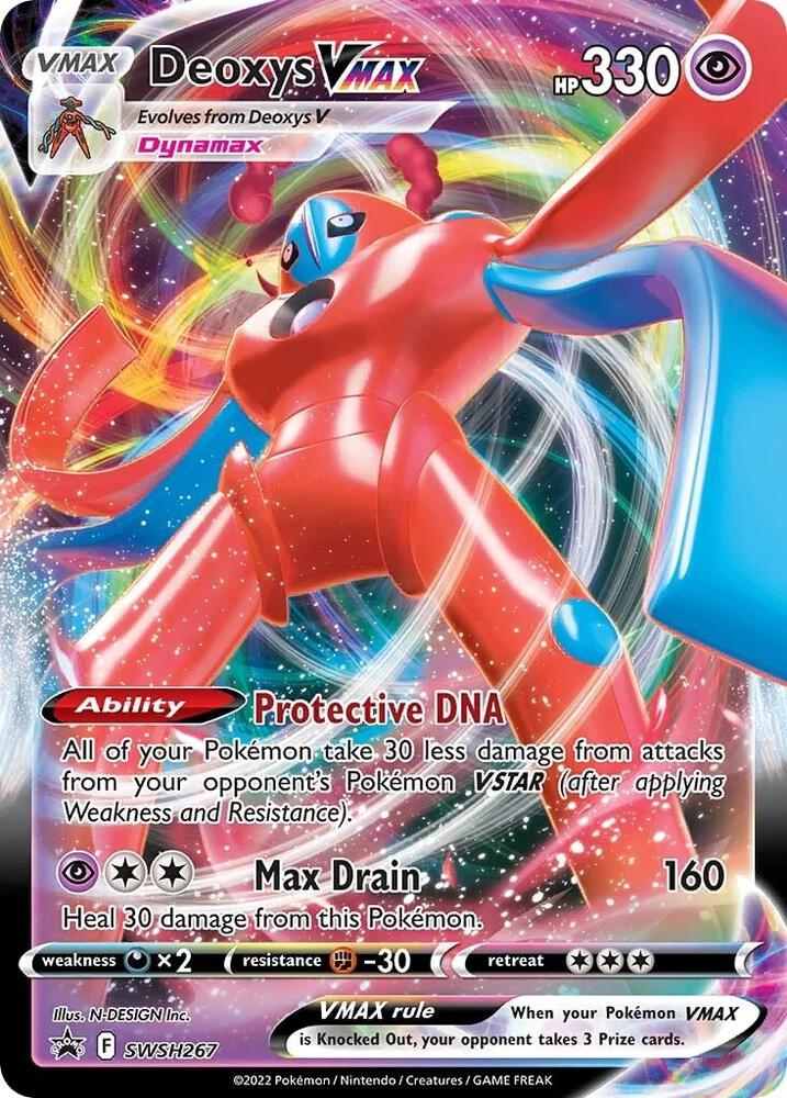Deoxys VMAX SWSH267 (SWSH: Sword & Shield Promo Cards)  - Holofoil | Good Games Adelaide SA