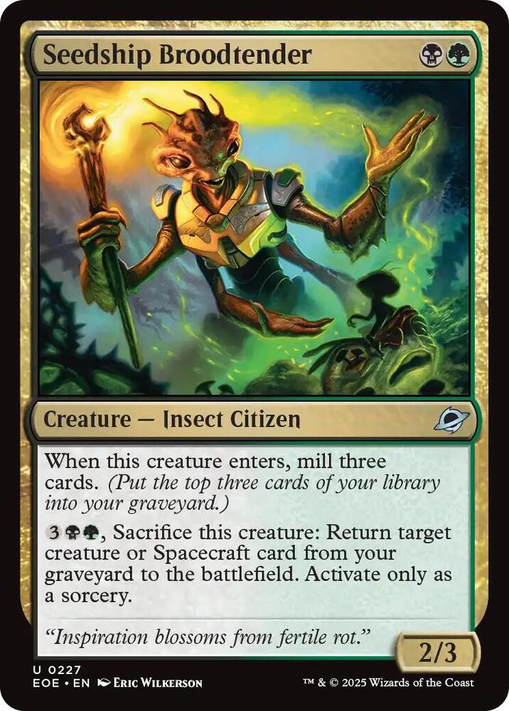 Seedship Broodtender 227 (Edge of Eternities)  - Foil | Good Games Adelaide SA