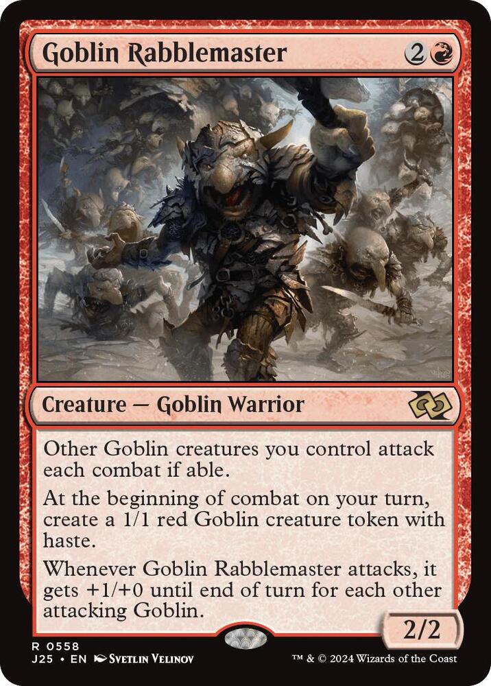 Goblin Rabblemaster 558 (Foundations Jumpstart)  | Good Games Adelaide SA