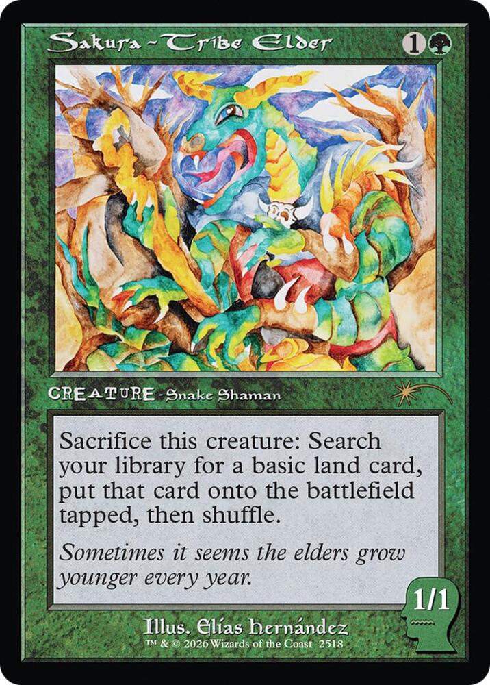 Sakura-Tribe Elder 2518 (Secret Lair Drop Series)  - Foil | Good Games Adelaide SA