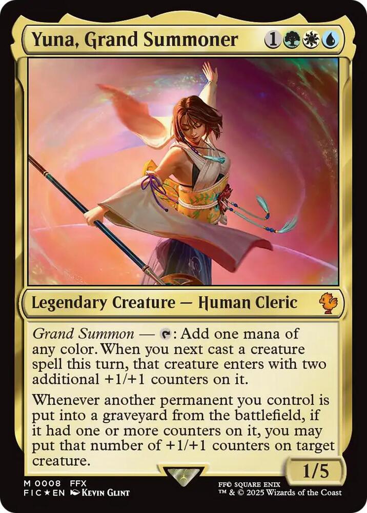Yuna, Grand Summoner 8 (Commander: FINAL FANTASY)  - Foil | Good Games Adelaide SA