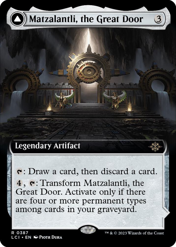 Matzalantli, the Great Door // The Core 387/291 (The Lost Caverns of Ixalan)  - Extended Art Foil | Good Games Adelaide SA