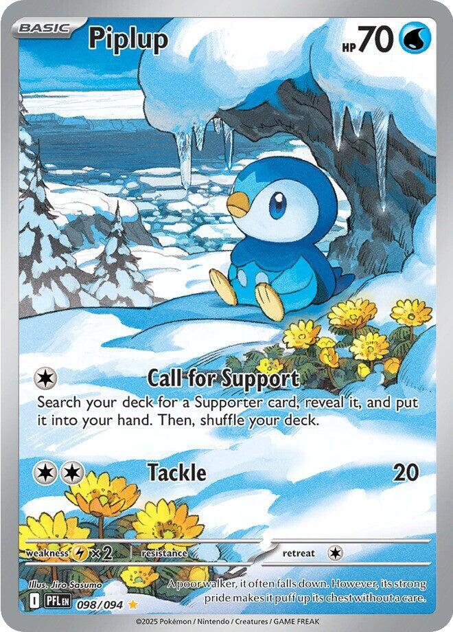 Piplup 098 094 098/094 (ME02: Phantasmal Flames)  - Holofoil | Good Games Adelaide SA