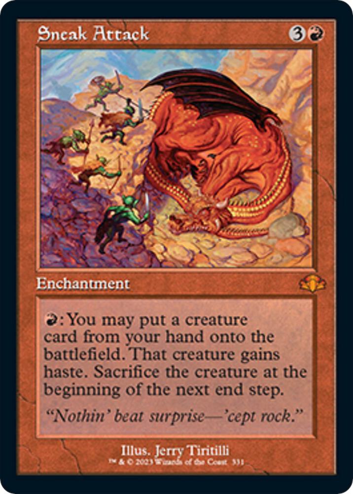 Sneak Attack Retro Frame 331 (Dominaria Remastered)  | Good Games Adelaide SA