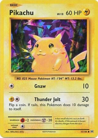 Pikachu 35 108 Cracked Ice Holo 035/108 (Deck Exclusives)  - Holofoil | Good Games Adelaide SA
