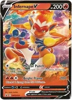 Infernape V SWSH252 (SWSH: Sword & Shield Promo Cards)  - Holofoil | Good Games Adelaide SA