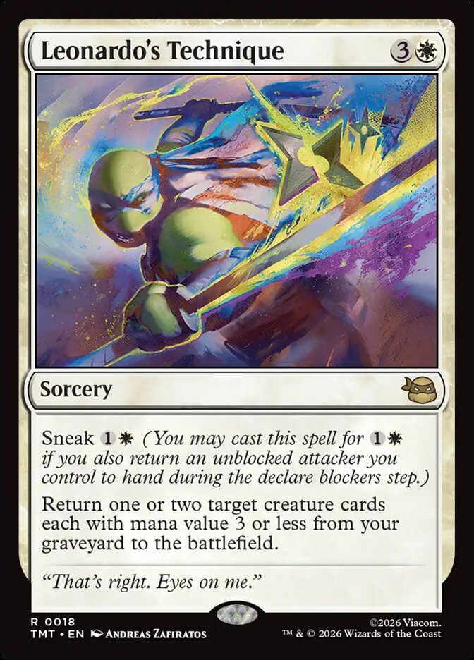 Leonardo's Technique 18 (Teenage Mutant Ninja Turtles)  - Foil | Good Games Adelaide SA