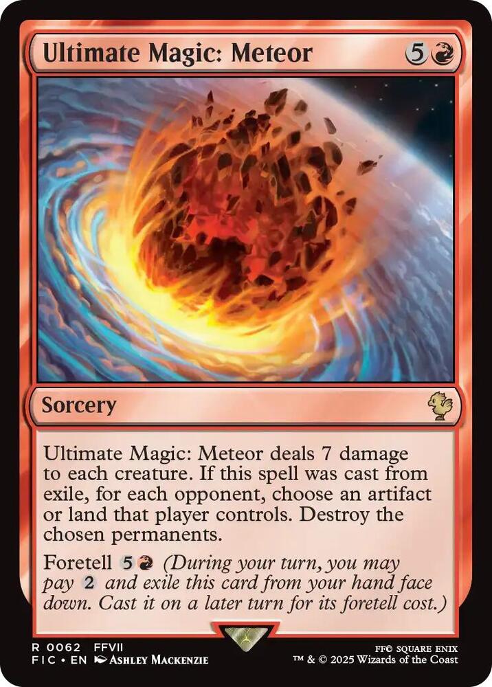 Ultimate Magic Meteor Surge Foil 62 (Commander: FINAL FANTASY)  - Foil | Good Games Adelaide SA