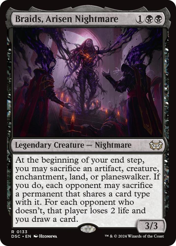 Braids Arisen Nightmare 133 (Commander: Duskmourn: House of Horror)  | Good Games Adelaide SA