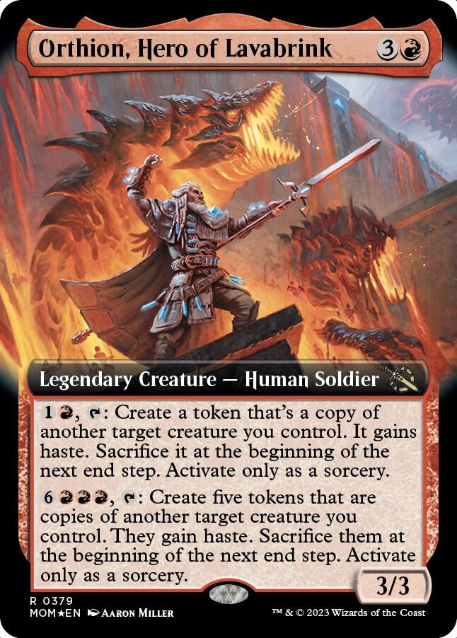 Orthion, Hero of Lavabrink 379 (March of the Machine)  - Extended Art | Good Games Adelaide SA