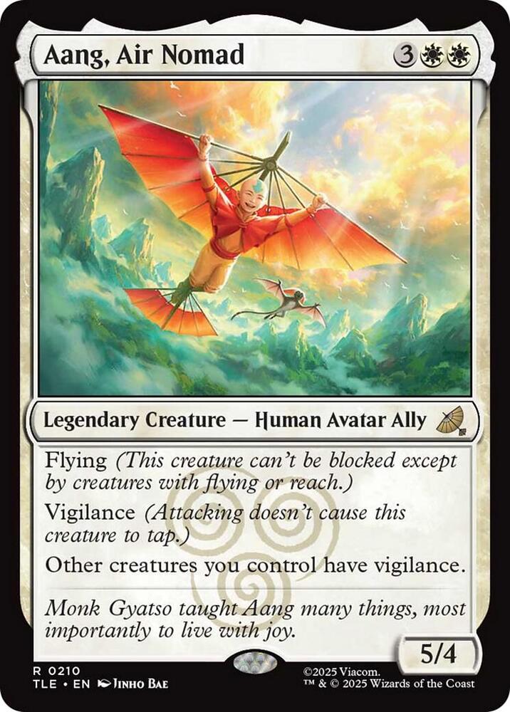 Aang, Air Nomad 210 (Avatar: The Last Airbender: Eternal-Legal)  - Foil | Good Games Adelaide SA