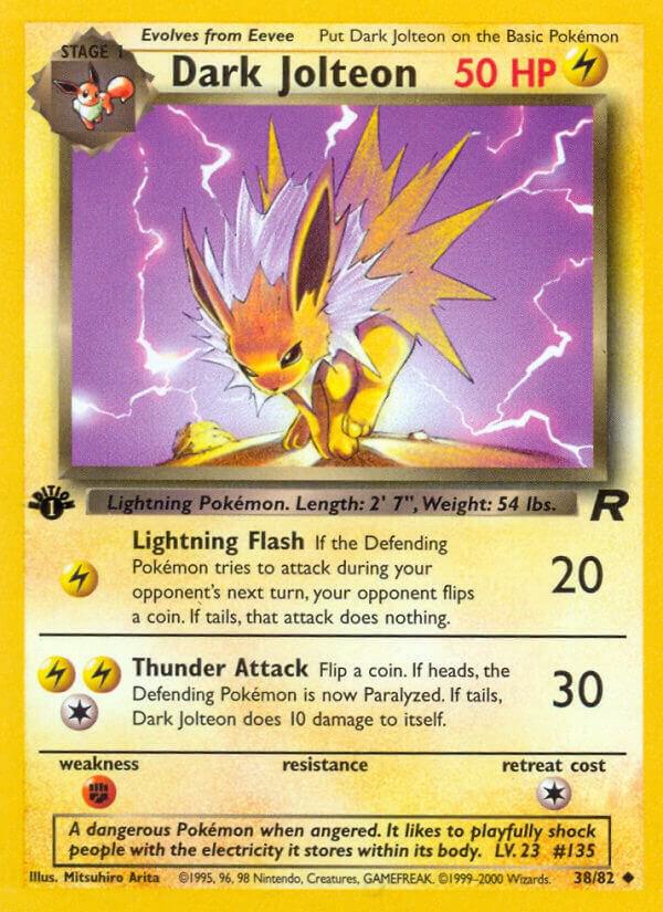 Dark Jolteon 38/82 (Team Rocket)  - 1st Edition | Good Games Adelaide SA