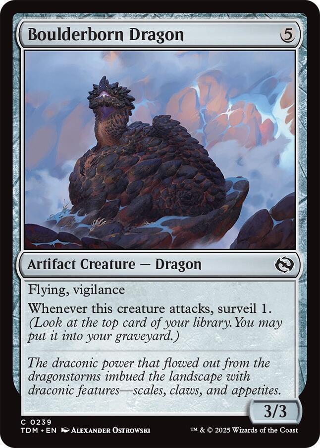 Boulderborn Dragon 239 (Tarkir: Dragonstorm)  - Foil | Good Games Adelaide SA
