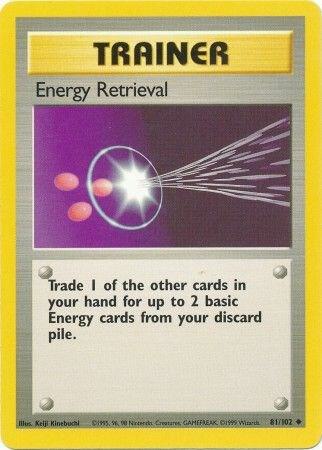 Energy Retrieval 081/102 (Base Set)  | Good Games Adelaide SA