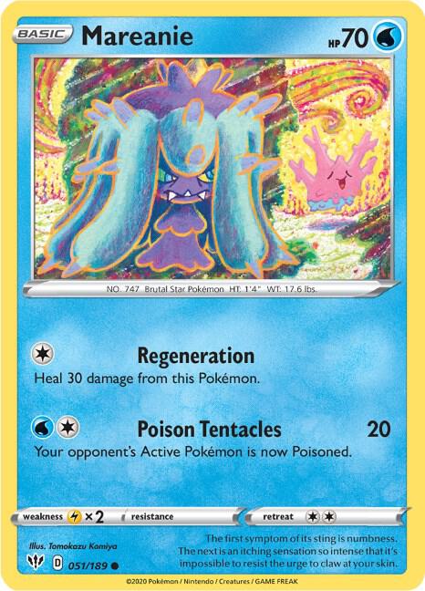 Mareanie 051/189 (SWSH03: Darkness Ablaze)  | Good Games Adelaide SA