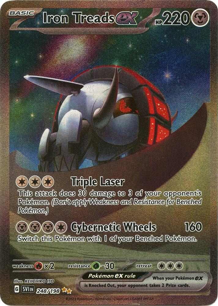 Iron Treads ex 248 198 248/198 (SV01: Scarlet & Violet Base Set)  - Holofoil | Good Games Adelaide SA