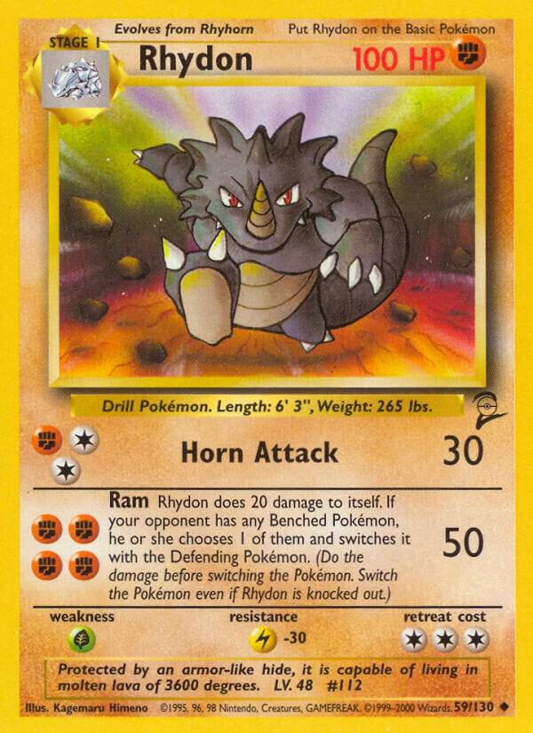 Rhydon 059/130 (Base Set 2)  | Good Games Adelaide SA
