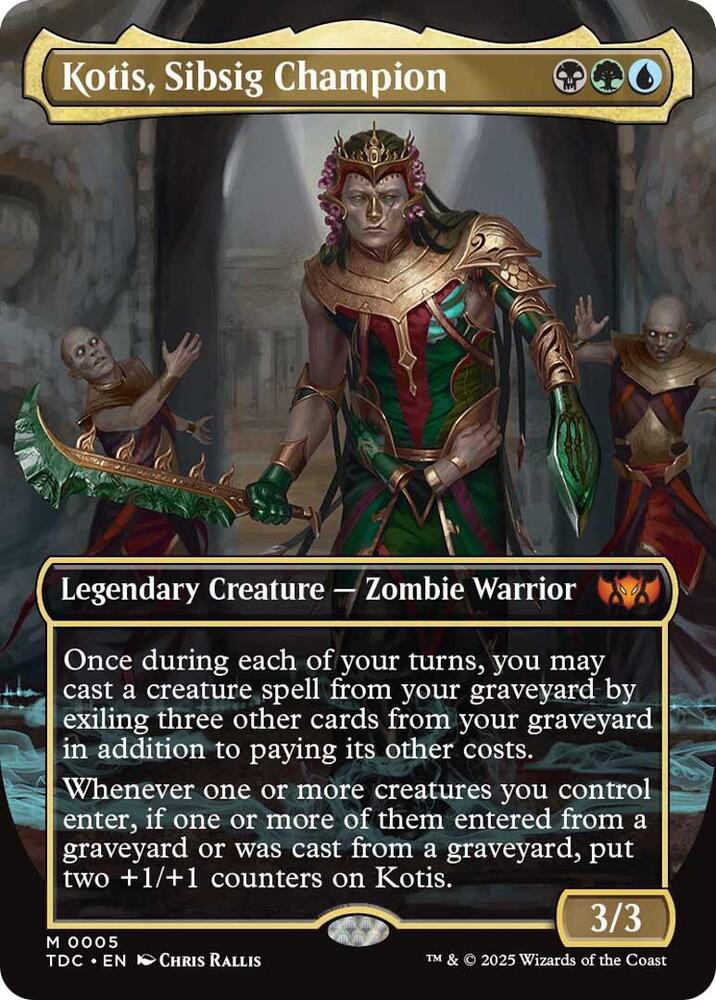 Kotis Sibsig Champion Borderless 5 (Commander: Tarkir: Dragonstorm)  - Borderless | Good Games Adelaide SA