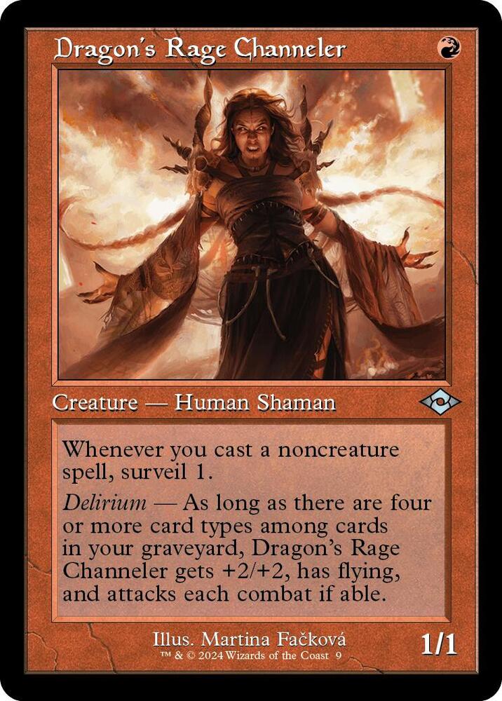 Dragons Rage Channeler Retro Frame 9 (Modern Horizons 2)  - Foil | Good Games Adelaide SA