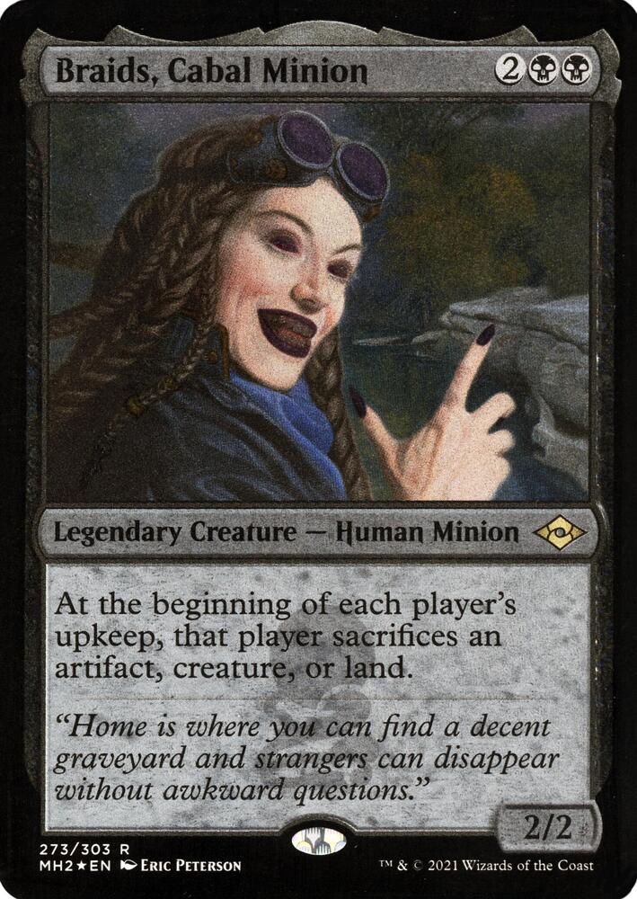 Braids Cabal Minion Foil Etched 273 (Modern Horizons 2)  - Foil | Good Games Adelaide SA
