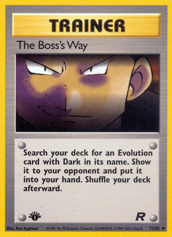 The Boss's Way 73/82 (Team Rocket)  - 1st Edition | Good Games Adelaide SA