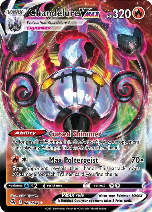 Chandelure VMAX 040/264 (SWSH08: Fusion Strike)  - Holofoil