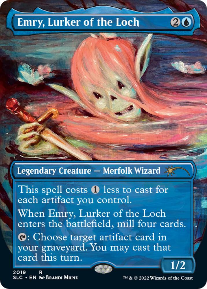 Emry, Lurker of the Loch 2019 (Secret Lair Countdown Kit)  - Borderless Foil | Good Games Adelaide SA