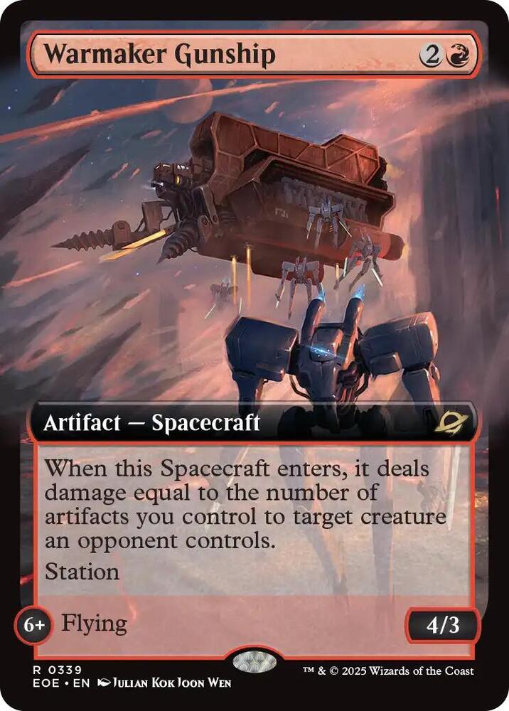Warmaker Gunship  339/276 (Edge of Eternities)  - Extended Art | Good Games Adelaide SA