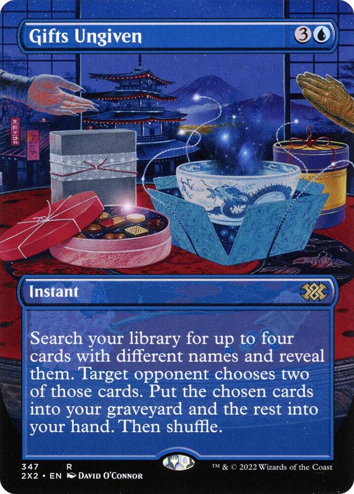 Gifts Ungiven Borderless 347 (Double Masters 2022)  - Foil | Good Games Adelaide SA