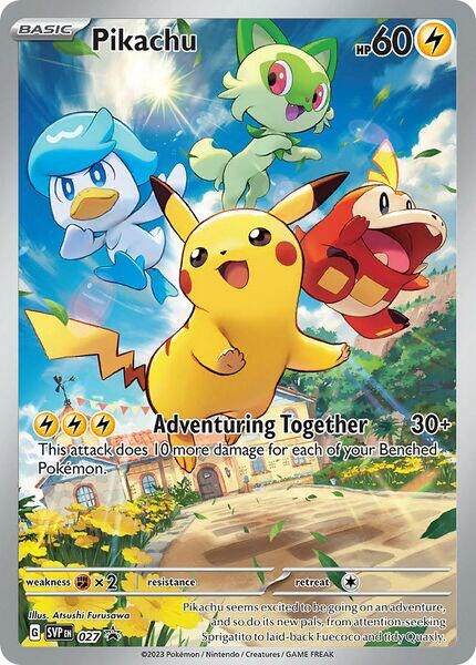 Pikachu 027 (SV: Scarlet & Violet Promo Cards)  - Holofoil | Good Games Adelaide SA