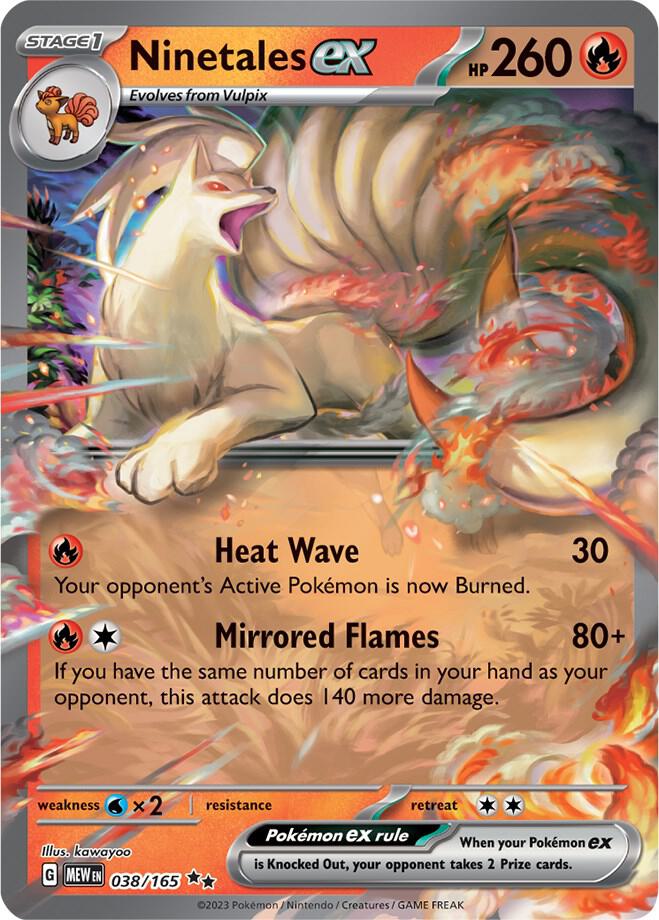 Ninetales ex 038/165 (SV: Scarlet & Violet 151)  - Holofoil | Good Games Adelaide SA