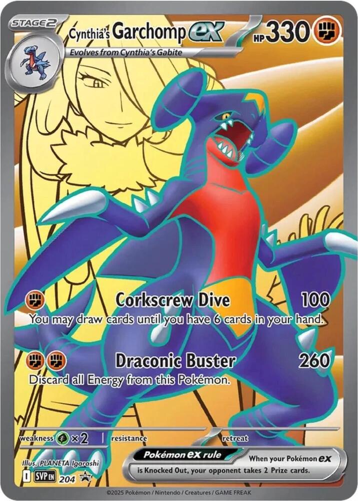 Cynthia's Garchomp ex 204 (SV: Scarlet & Violet Promo Cards)  - Holofoil | Good Games Adelaide SA
