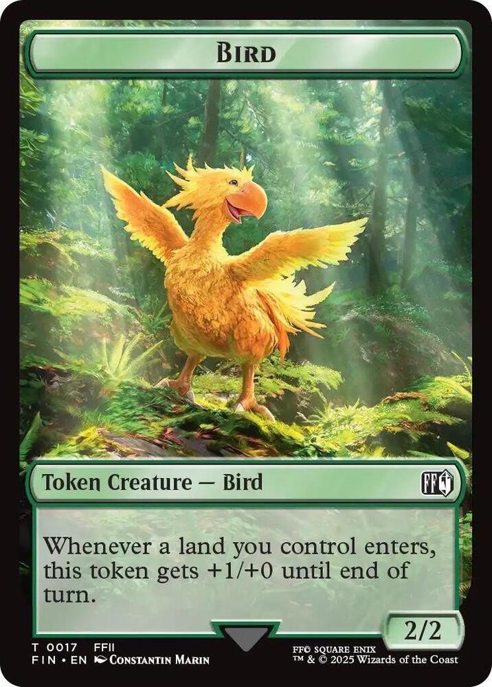 Bird 0017 Wizard 0015 Double Sided Token 17 // 15 (FINAL FANTASY)  | Good Games Adelaide SA