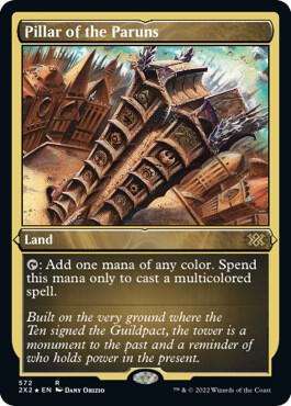 Pillar of the Paruns Foil Etched 572 (Double Masters 2022)  - Foil | Good Games Adelaide SA