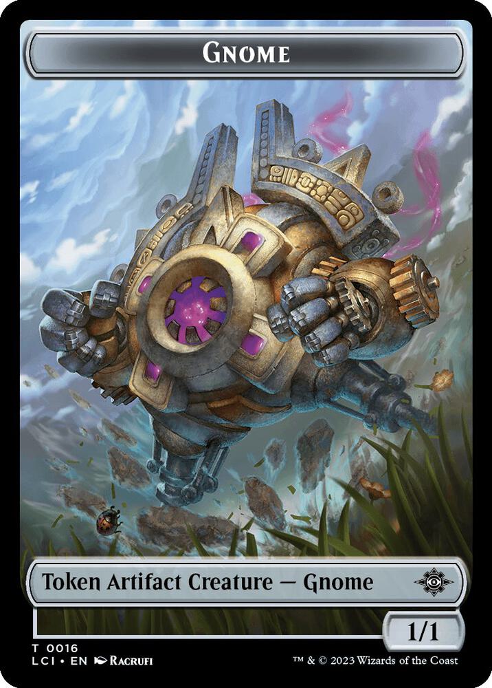Gnome Gnome Soldier Double Sided Token 16 // 3 (The Lost Caverns of Ixalan)  - Foil | Good Games Adelaide SA