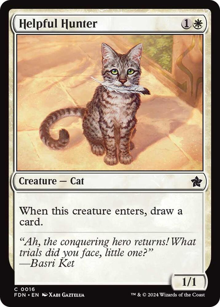Helpful Hunter 16 (Foundations)  - Foil | Good Games Adelaide SA