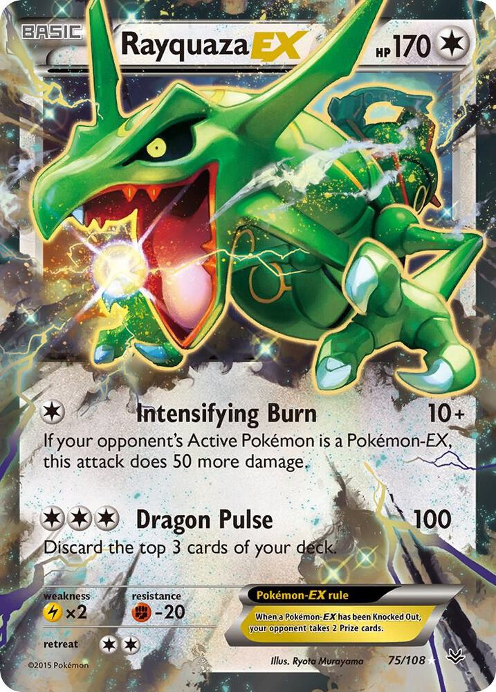 Rayquaza EX 75/108 (XY - Roaring Skies)  - Holofoil | Good Games Adelaide SA