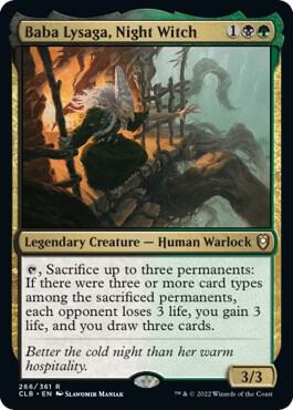 Baba Lysaga Night Witch 266 (Commander Legends: Battle for Baldur's Gate)  - Foil | Good Games Adelaide SA