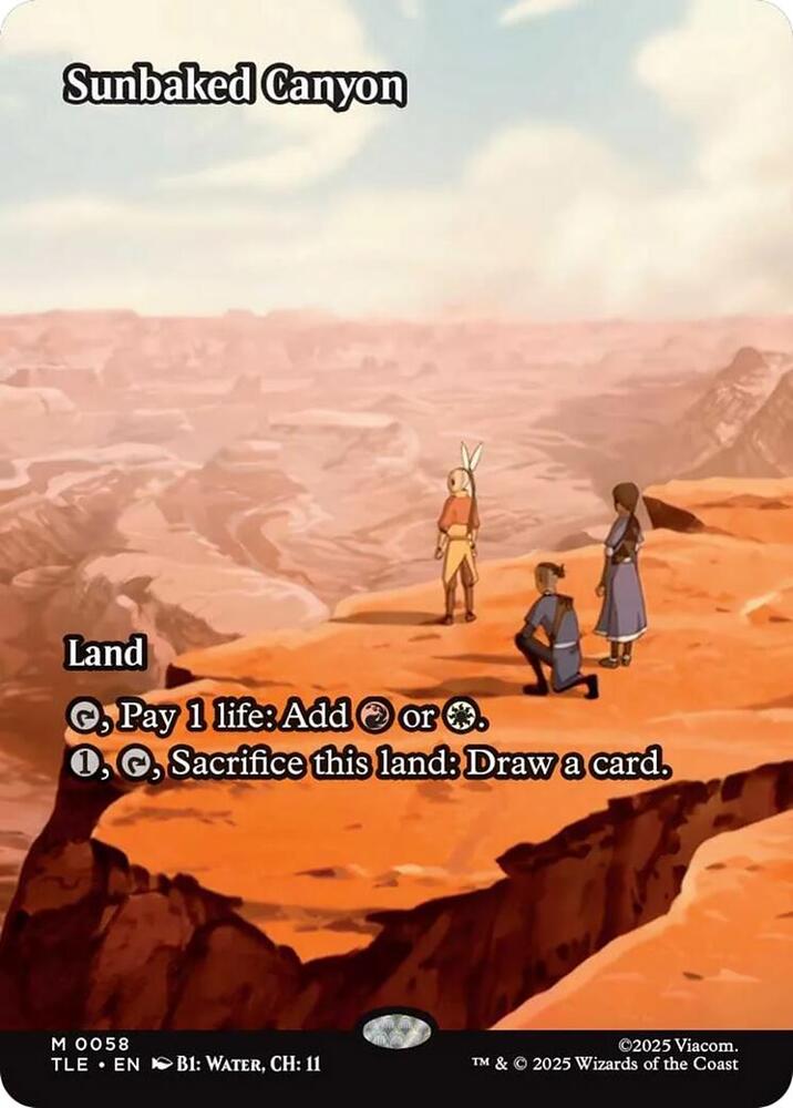 Sunbaked Canyon  58/0 (Avatar: The Last Airbender: Eternal-Legal)  - Borderless Foil | Good Games Adelaide SA