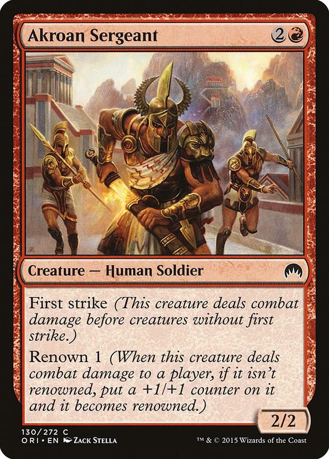 Akroan Sergeant 130 (Magic Origins)  - Foil | Good Games Adelaide SA