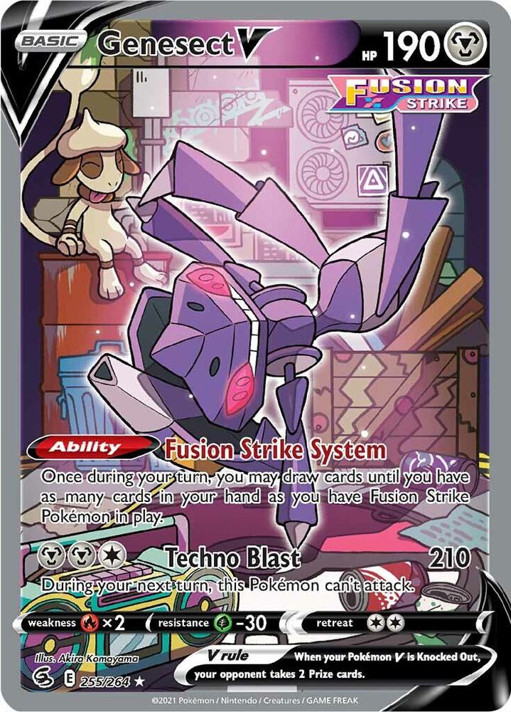 Genesect V Alternate Full Art 255/264 (SWSH08: Fusion Strike)  - Holofoil | Good Games Adelaide SA
