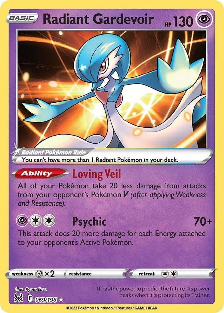 Radiant Gardevoir 069/196 (SWSH11: Lost Origin)  - Holofoil | Good Games Adelaide SA